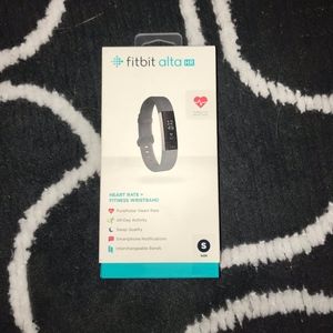 UNOPENED fitbit alta HR small blue/gray band OBO